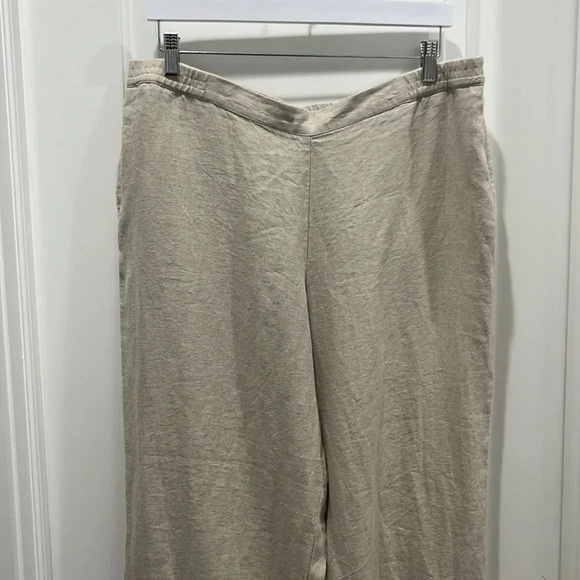 NWT J.Jill Love Linen Flax Wide Leg Pants Sz Large Missy - Picture 2 of 6